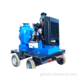 Diesel Engine Water Pump Trailer Self Priming Non-clogging Small Sewage Pump Factory